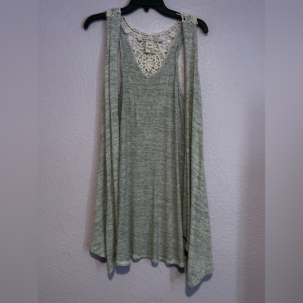 American Rag Long Sleeveless Cardigan